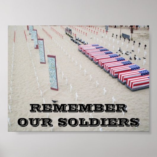 ERINNERN SIE SICH AN UNSERE SOLDATEN POSTER (Vorne)