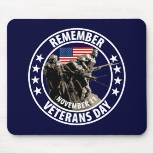 Erinnern Sie sich an Veteranen-Tag Mousepad