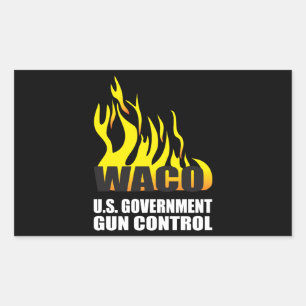 Erinnern Sie sich an Waco Rechteckiger Aufkleber