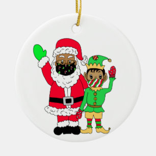Erinnern Sie sich an Weihnachten 2020 Ethnischer W Keramik Ornament