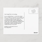 Erinnern Sie sich an Yell Less + L.O.V.E. Mehr! Postkarte (Rückseite)