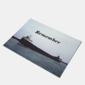 Erinnern Sie sich den an Edmund Fitzgerald Great Fußmatte (Schrägansicht)