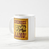 Erinnern Sie sich die an Alamo-Kaffee-Tasse Kaffeetasse (Vorderseite Links)