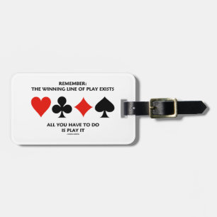 Erinnern Sie sich: Die gewinnende Linie des Spiels Gepäckanhänger