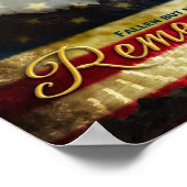 Erinnern Sie sich...Fallen, aber nicht vergessen P Poster (Ecke)