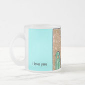 Erinnern Sie sich, i-Liebe Sie, Becher Mattglastasse (Links)