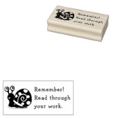 ERINNERN SIE SICH, IHRE ARBEITSSCHNELLE RUBBER-BRI GUMMISTEMPEL (Stempel)