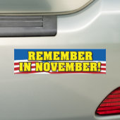 Erinnern Sie sich im November! Autoaufkleber (Auf Auto)