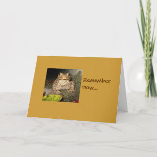 Erinnern Sie sich jetzt… Karte