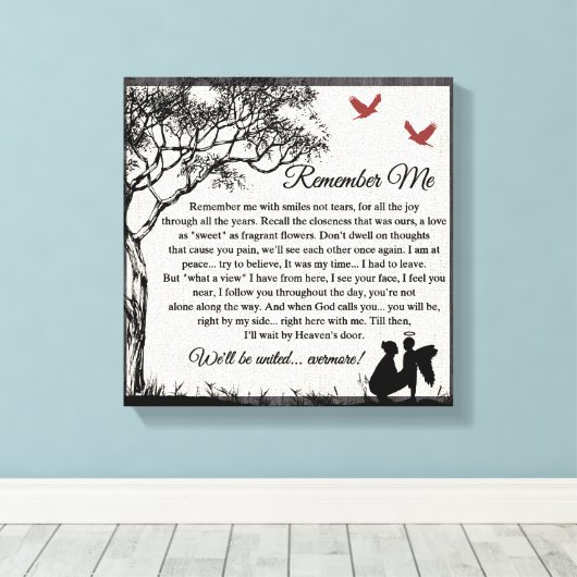 Erinnern Sie sich Leinwanddruck (Insitu (Holzboden))