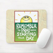 Erinnern Sie sich, tägliches zu beten Mousepad (Mit Mouse)