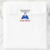 Erinnern Sie sich, wann? Quadratischer Aufkleber (Tasche)