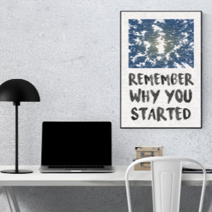 Erinnern Sie sich, warum Waldsonnenlicht motiviere Poster