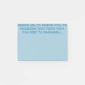Erinnern Sie Sie Post-Itanmerkungen Post-it Klebezettel (Vorderseite)