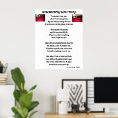 ERINNERN VATER TOOLS POEM Plakat (Heimbüro)