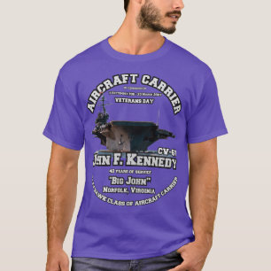 ERINNERN Veterans USS John Kennedy CV67 T-Shirt