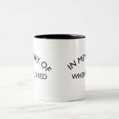 Erinnern, wenn ich mich kümmere| Sarcastische Quot Zweifarbige Tasse (Mittel)