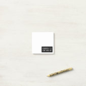 Erinnern wir uns an die guten Zeiten Post-it Klebezettel (Auf Schreibtisch)