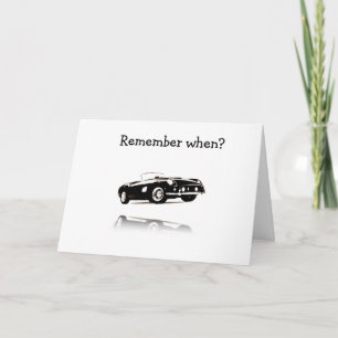 ERINNERST DU DICH, ALS AUTOS COOL WAREN/UND DU AUC KARTE
