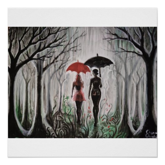 Erinnerst du dich an den Regen? Poster (Vorderseite)