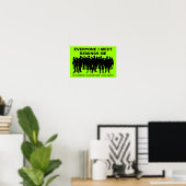 Erinnert mich, dass mir das lustige Poster-Zeichen Poster (Heimbüro)
