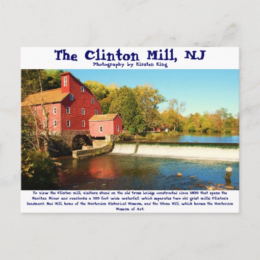 Erinnerung 1 135, The Clinton Mill, NJ, Fotografie Postkarte (Vorderseite)