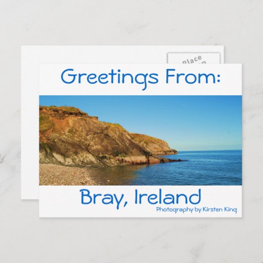 Erinnerung 1 187, Bray, Irland, Grüße von:, P... Postkarte (Vorne/Hinten)