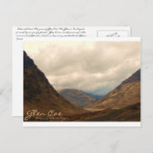 Erinnerung 2 200, Glen Coe, Fotografie von Kirsten Postkarte (Vorne/Hinten)