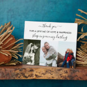 Erinnerung 3 Foto Collage White Custom Fotoplatte (Seite)