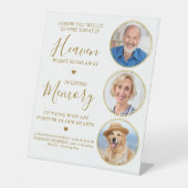 Erinnerung 3 Foto Gold Heaven-Gedenkstätte Sockelschild (Vorderseite)