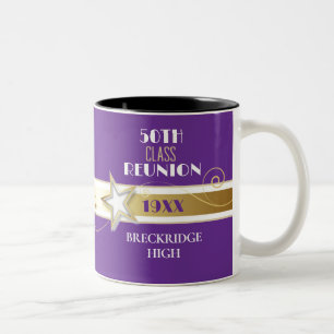 Erinnerung! 50. Klassentreffen-Kaffeetasse Zweifarbige Tasse