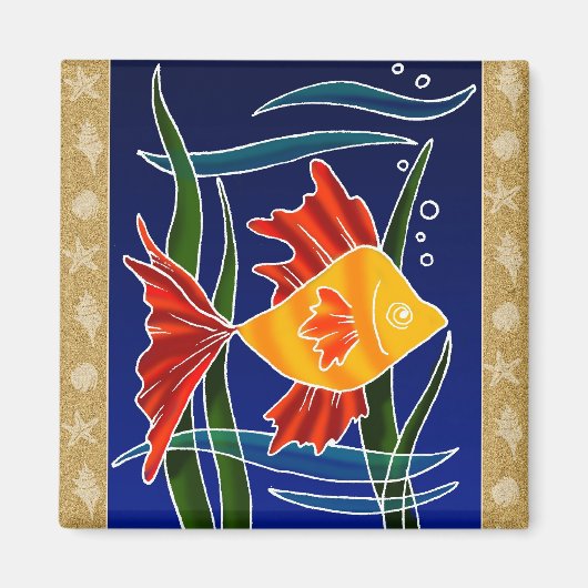 Erinnerung am Strand! Magnet (Vorne)