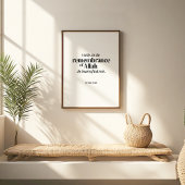 Erinnerung an Allah – Quran-Zitatposter Poster