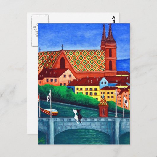 Erinnerung an Basel, Schweiz Postkarte anzeigen (Vorne/Hinten)