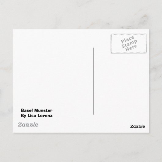 Erinnerung an Basel, Schweiz Postkarte anzeigen (Rückseite)