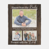 Erinnerung an christliches Foto Fleecedecke (Vorderseite)