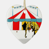 Erinnerung an Circus Elefanten Keramik Ornament (Rechts)