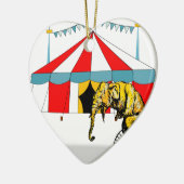 Erinnerung an Circus Elefanten Keramik Ornament (Links)