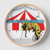 Erinnerung an Circus Elefanten Wanduhr (Vorderseite)