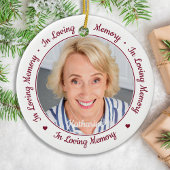 Erinnerung an das 2-Foto-Gedächtnis Keramik Ornament