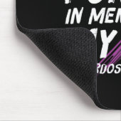 Erinnerung an das Bewusstsein der Lila Überdosieru Mousepad (Ecke)