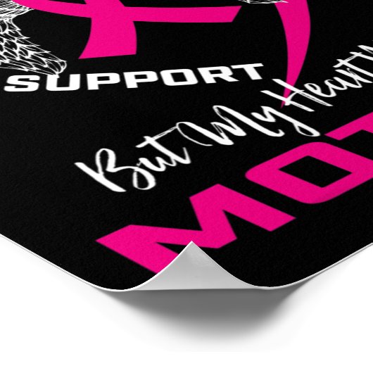 Erinnerung an das Bewusstsein der Mama für rosa Br Poster (Ecke)