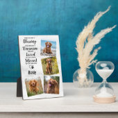 Erinnerung an das Foto des Hauses Achtung des Dog- Fotoplatte (Seite)