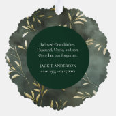 Erinnerung an das Foto des Olivenöls für immer Ornament Karte (Rückseite)