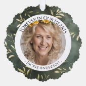 Erinnerung an das Foto des Olivenöls für immer Ornament Karte (Vorderseite)