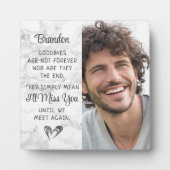 Erinnerung an das Foto für das Zitat von Memorial Fotoplatte (Vorderseite)