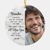 Erinnerung an das Foto für das Zitat von Memorial Keramik Ornament (Vorne)