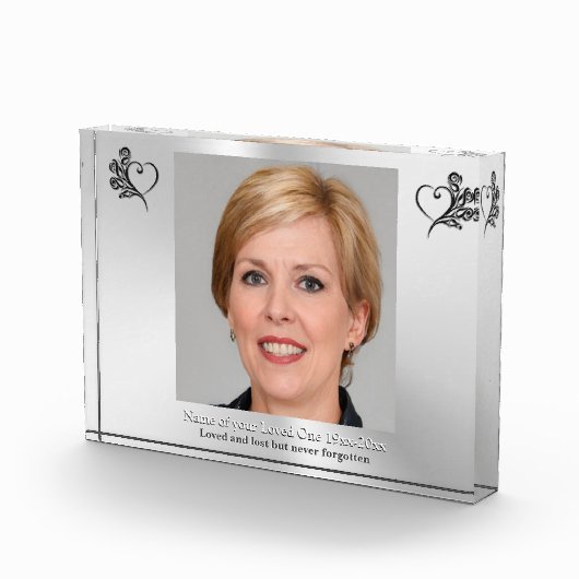 Erinnerung an das Geliebte, Herz und Rose, Foto (Rechts)