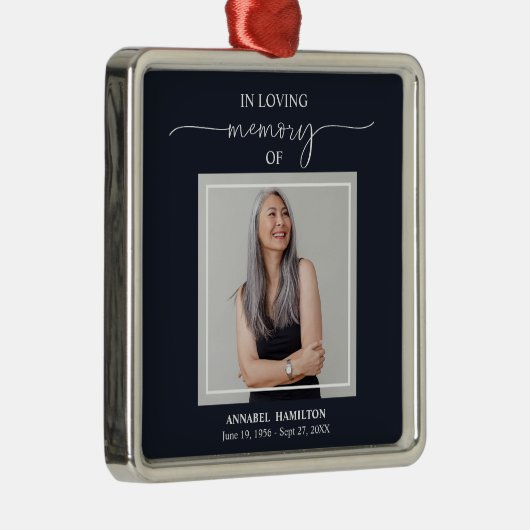 Erinnerung an das Kalligraphische Foto Ornament Aus Metall (Rechts)