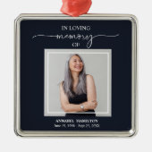 Erinnerung an das Kalligraphische Foto Ornament Aus Metall (Vorne)